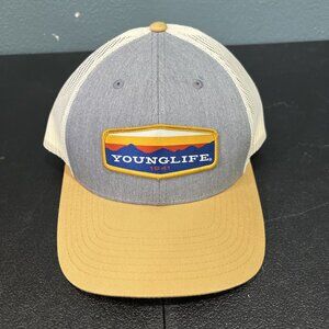 Richardson 115 Trucker Hat Snapback Patch Retro Mountains Camping Sunset M/L‎